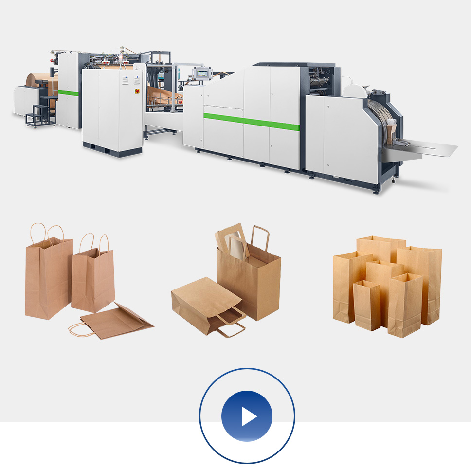 Fully Automatic Paper Bag Machine With Twisted/Flat Handle