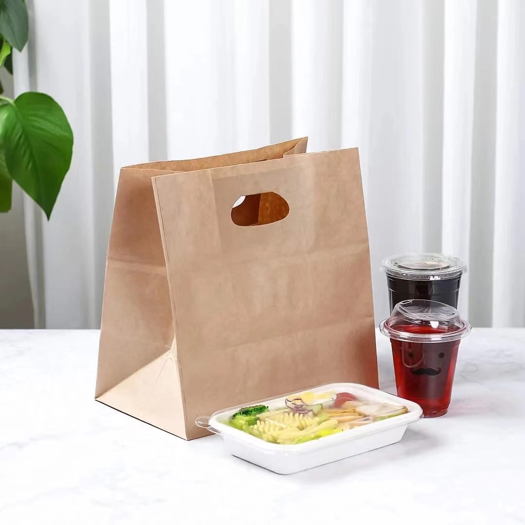D cut handle paper bag