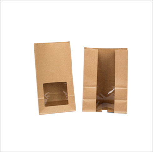 paper bag with window
