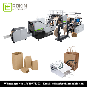 High Quality Automatic Food Paper Bag Machine with Printing