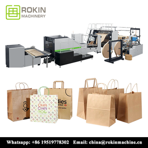 RKHF-550TF Full automatic paper bag machine with twisted & flat handle