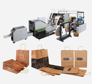Roll Fed Colored Paper Bag Machine