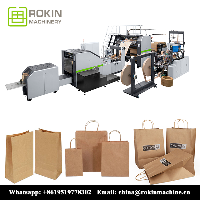 RKHF-450T Automatic Kraft Food Paper Bag Machine with Twisted Handle