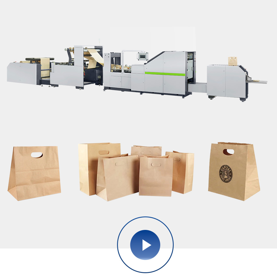 Paper Bag Machine With D Cut Handle